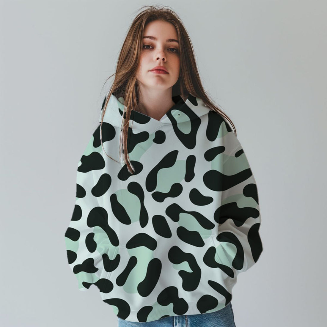 Design Leopard Print Fashion 3D Digital Sweater