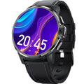 Smart watch with large screen, magnetic charging, camera, heart rate monitor, dual system 4G, wristband design, vibrant display.